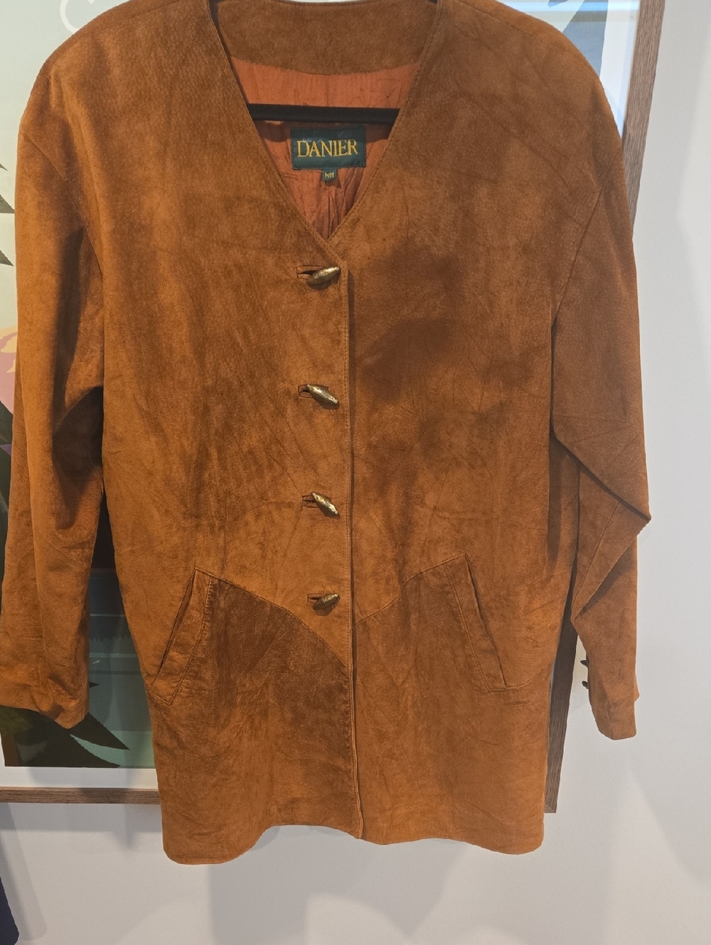 Suede jacket p2p 22